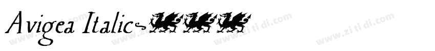 Avigea Italic字体转换 Avigea Italic字体转换